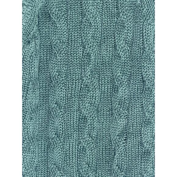 Veronica Beard Jerrel Sleeveless Cable Knit Sweater Tank Green Women's Size XS - Picture 7 of 7